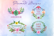 Hand Made Watercolor Floral Elements, an Illustration by Arys Design (Thumbnail 5 of 6)