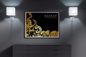 Black Luxury Posters - Golden Design