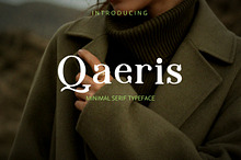 Qaeris Minimal Luxury Serif Typeface