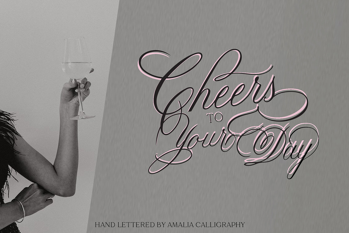 Happy Birthday Lettering Designs, an Object Graphic by Amalia Calligraphy (Photo 8 of 12)