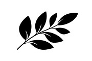 Botanical Leaf Silhouette Bundle, an Illustration by Creativeshirt (Thumbnail 8 of 51)