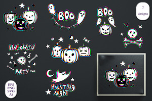 Chromatic Halloween Clipart