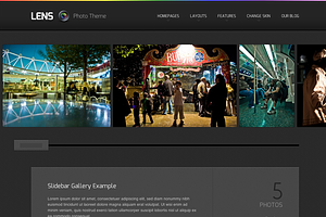 Lens, A WordPress Photography Theme