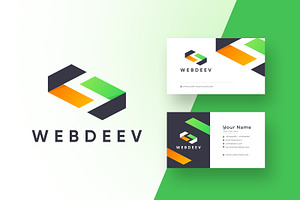 Developer Coder Logo & Business Card