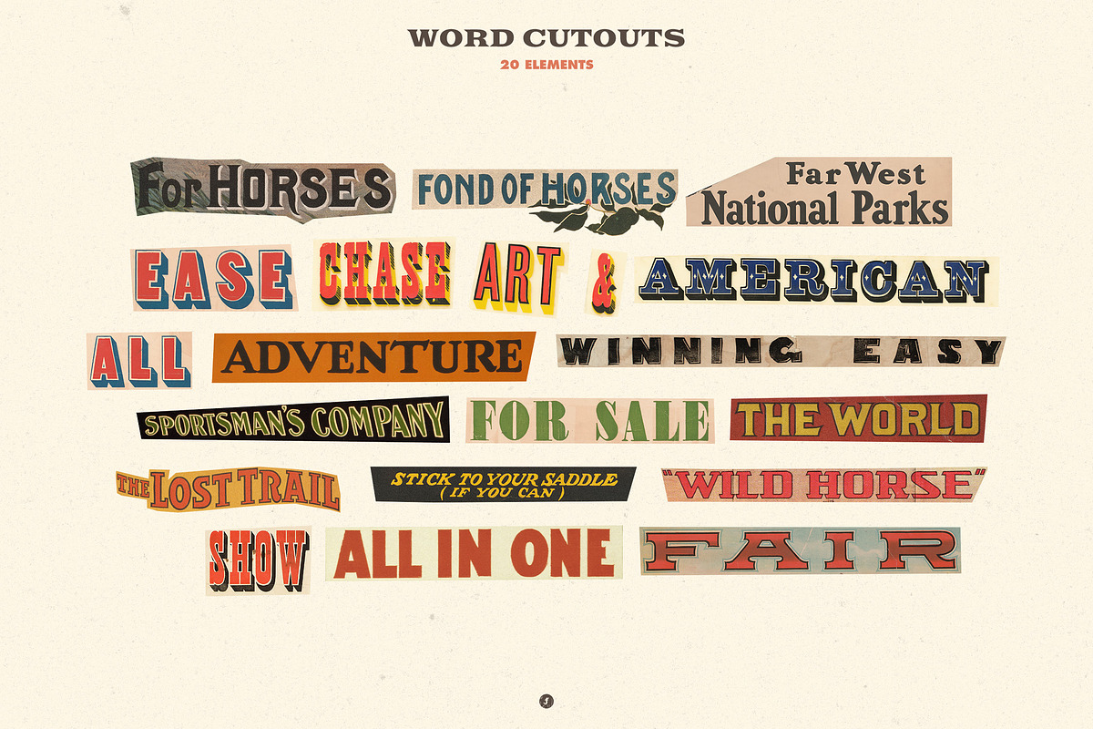 Horses - Mixed Media Collage Kit, an Object Graphic by Freezerondigital (Photo 12 of 14)