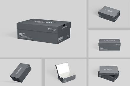 Shoe Box Mockup, a Packaging Mockup by tiyasprabawa