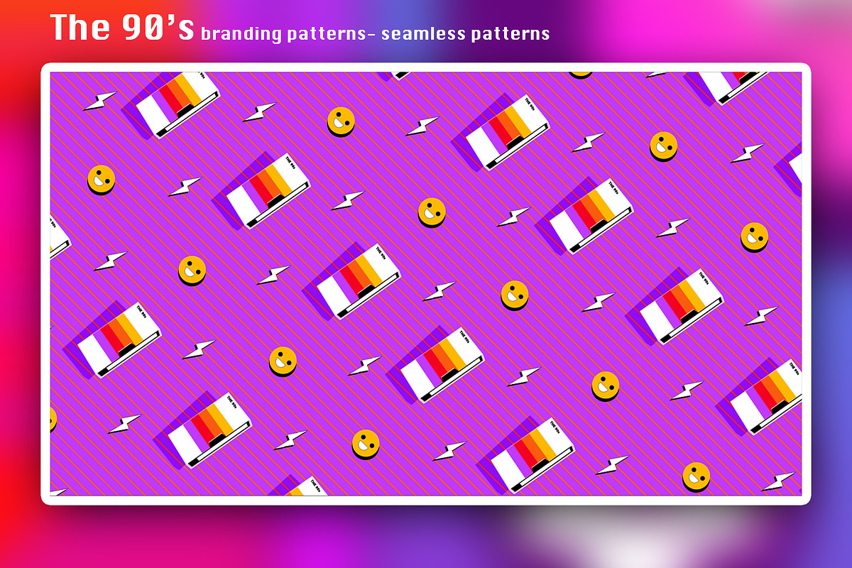 The 90's branding patterns, a Pattern Graphic by Polar Vectors (Photo 9 of 21)