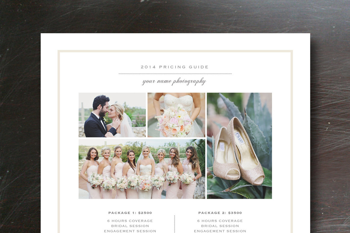 Photography Price List Template, a Flyer Template by roselindoco (Photo 1 of 3)