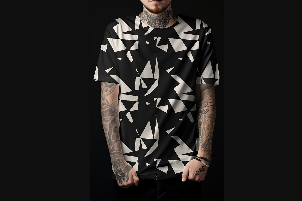 Geometric Triangles, a Texture Graphic by MalyskaStudio (Photo 3 of 10)