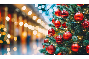 Christmas tree with red ornaments, a Holiday Photo by Igor Tichonow