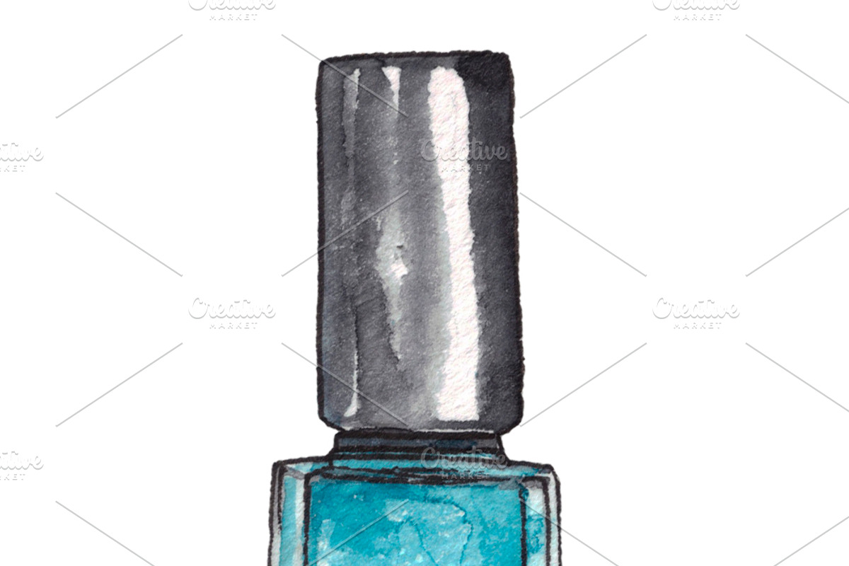 Set of watercolor cosmetics, an Illustration by Watercolor_Vector Graphic (Photo 4 of 10)