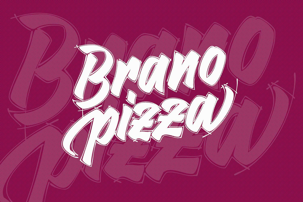 Boomba - Bold Brush Script Font, a Blackletter Font by Ridha-38.lineart (Photo 11 of 15)