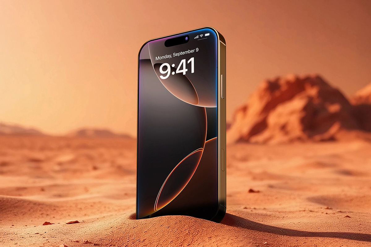 iPhone 16 Pro Mockups - Mars, an iPhone Mockup by viworx (Photo 6 of 8)