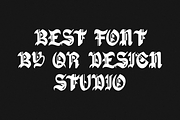 Black Guando - Old English Font, a Blackletter Font by QR Design Studio (Thumbnail 4 of 6)