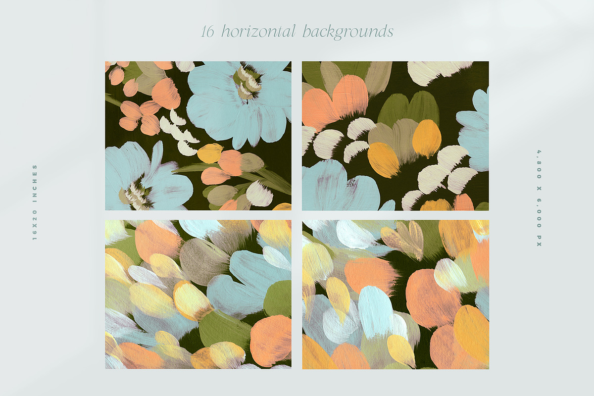 July Abstract Painted Backgrounds, a Texture Graphic by Basia Stryjecka (Photo 15 of 16)