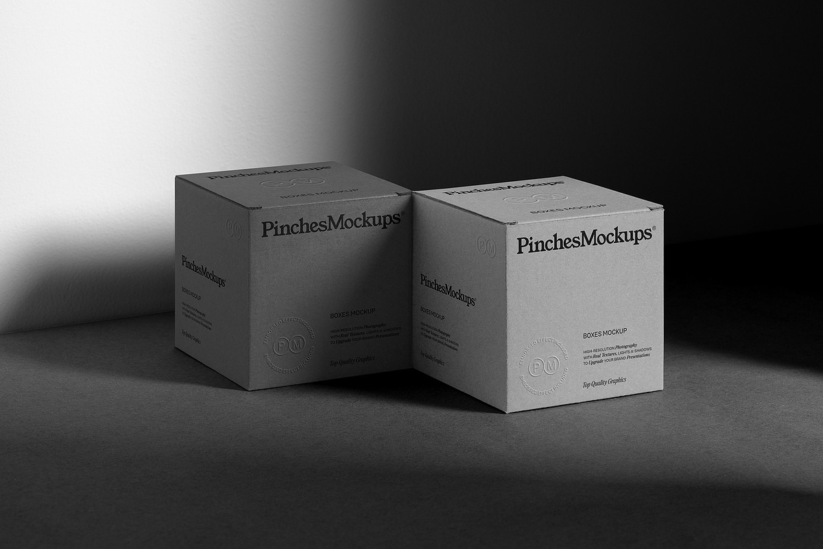 Embossed Boxes Mockup PMBM20, a Packaging Mockup by PinchesMockups© (Photo 4 of 5)