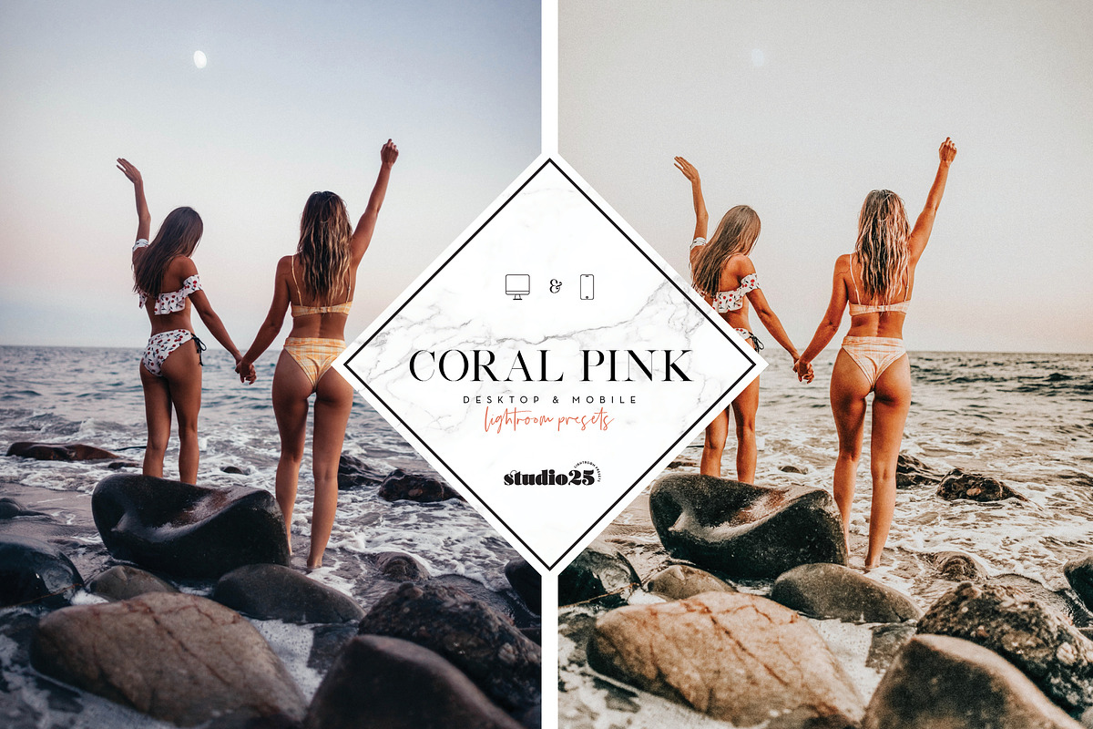 Coral pink lightroom preset, a Plug-in Add-On by studio25 (Photo 5 of 7)