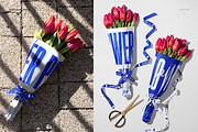Bouquet Tissue Wrapping Paper Mockup, a Merchandise Mockup by creatsy5 (Thumbnail 5 of 22)