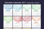Mandala Desk Calendar 2017, a Poster Template by Raftel (Thumbnail 4 of 4)