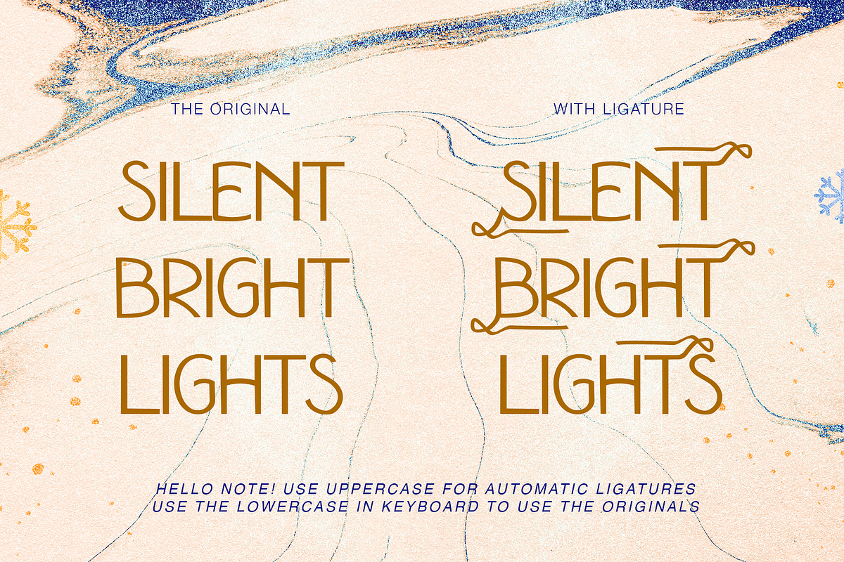 Bright Night Xmas Holiday Display, a Font by Cloverons (Photo 5 of 13)