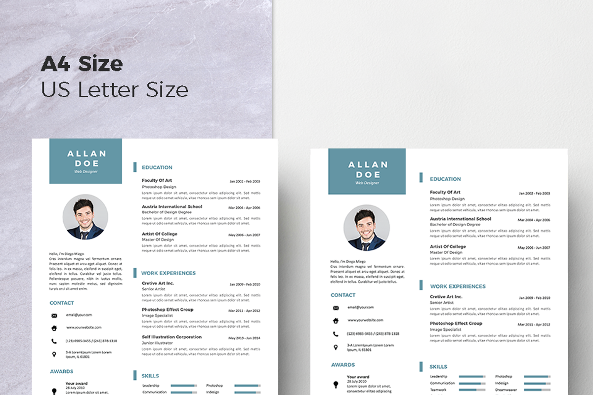 Vol.51 Resume & CV Template, a Resume Template by Hito Graphic (Photo 7 of 8)
