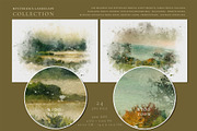 Mysterious Watercolor Landscapes 3, a Background Graphic by Suna Kosem (Thumbnail 6 of 14)