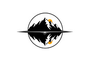 Circular Nature Landscape Silhouette, an Illustration by yasushie (Thumbnail 25 of 51)