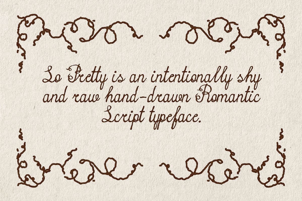 So Pretty Typeface, a Script Font by softulka (Photo 4 of 7)