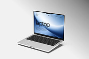 High Quality Laptop Mockup, a Mac Mockup by seramoe (Thumbnail 2 of 5)