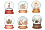 Winter Snow Globe PNG, an Illustration by SinaCreation (Thumbnail 3 of 7)