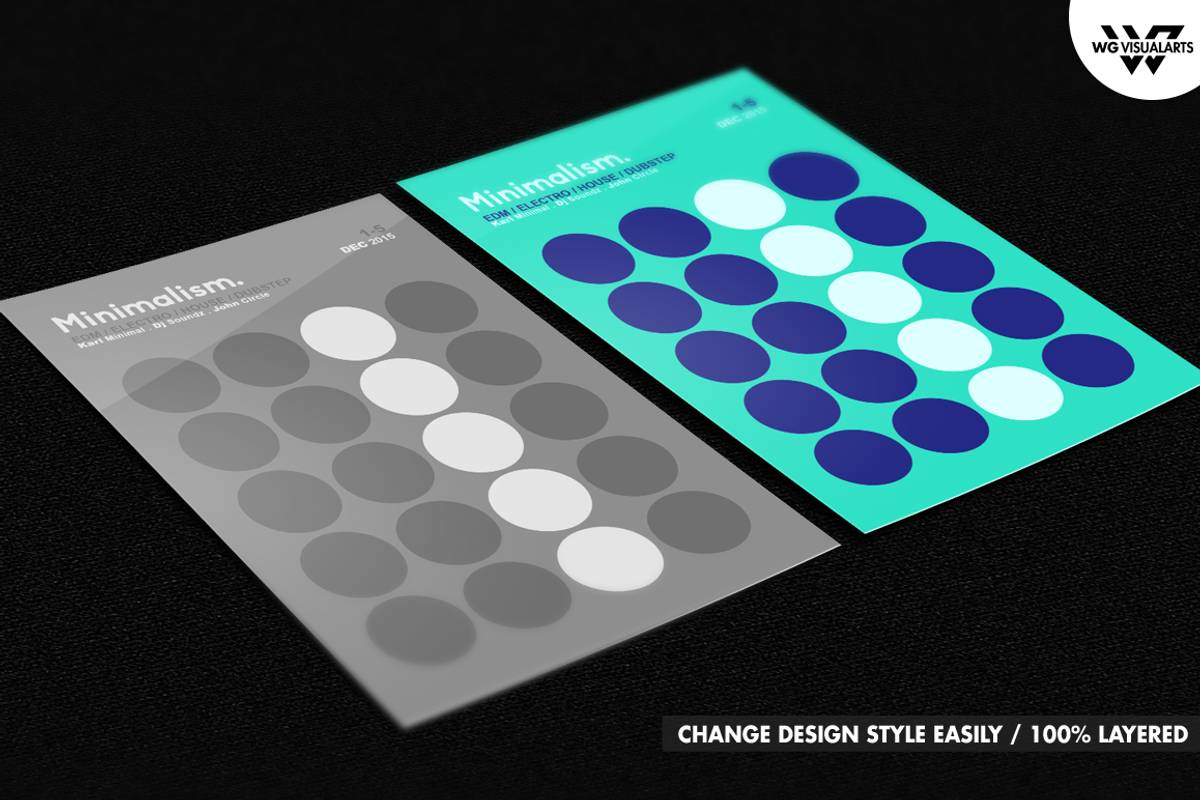 MINIMALISM Flyer Template, a Flyer Template by WG DESIGN (Photo 4 of 5)
