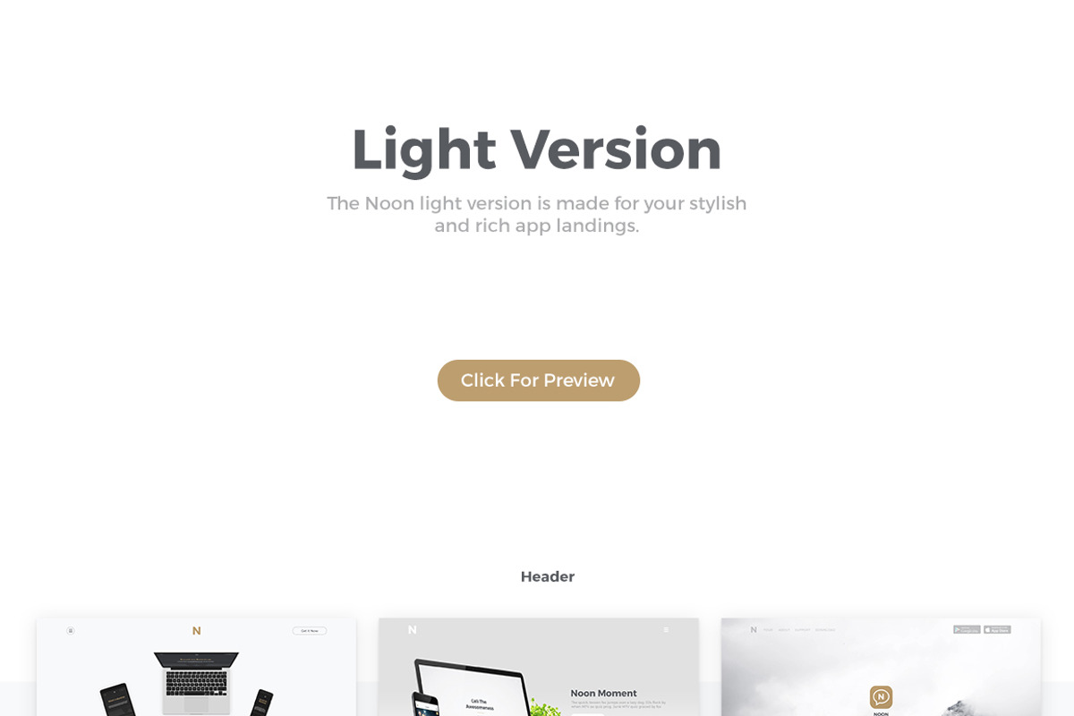 Noon UI Kit - App Landing, an UI Kit Template by UIMint (Photo 5 of 7)