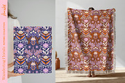 Wandering Bohemian Folk Florals, a Pattern Graphic by Flora Wild Designs (Thumbnail 3 of 10)