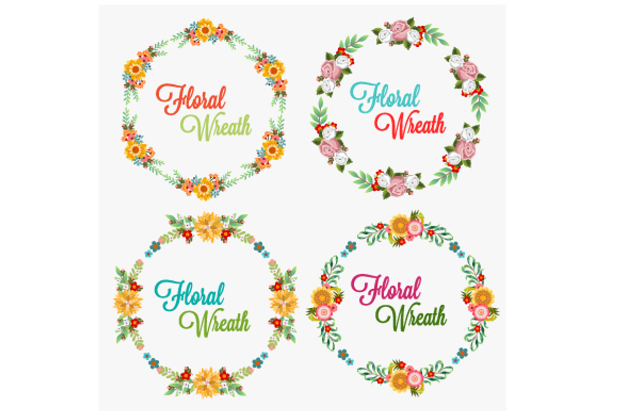 33 Flower Wreath Vector Collection, a Graphic by Propylparaben (Photo 11 of 14)