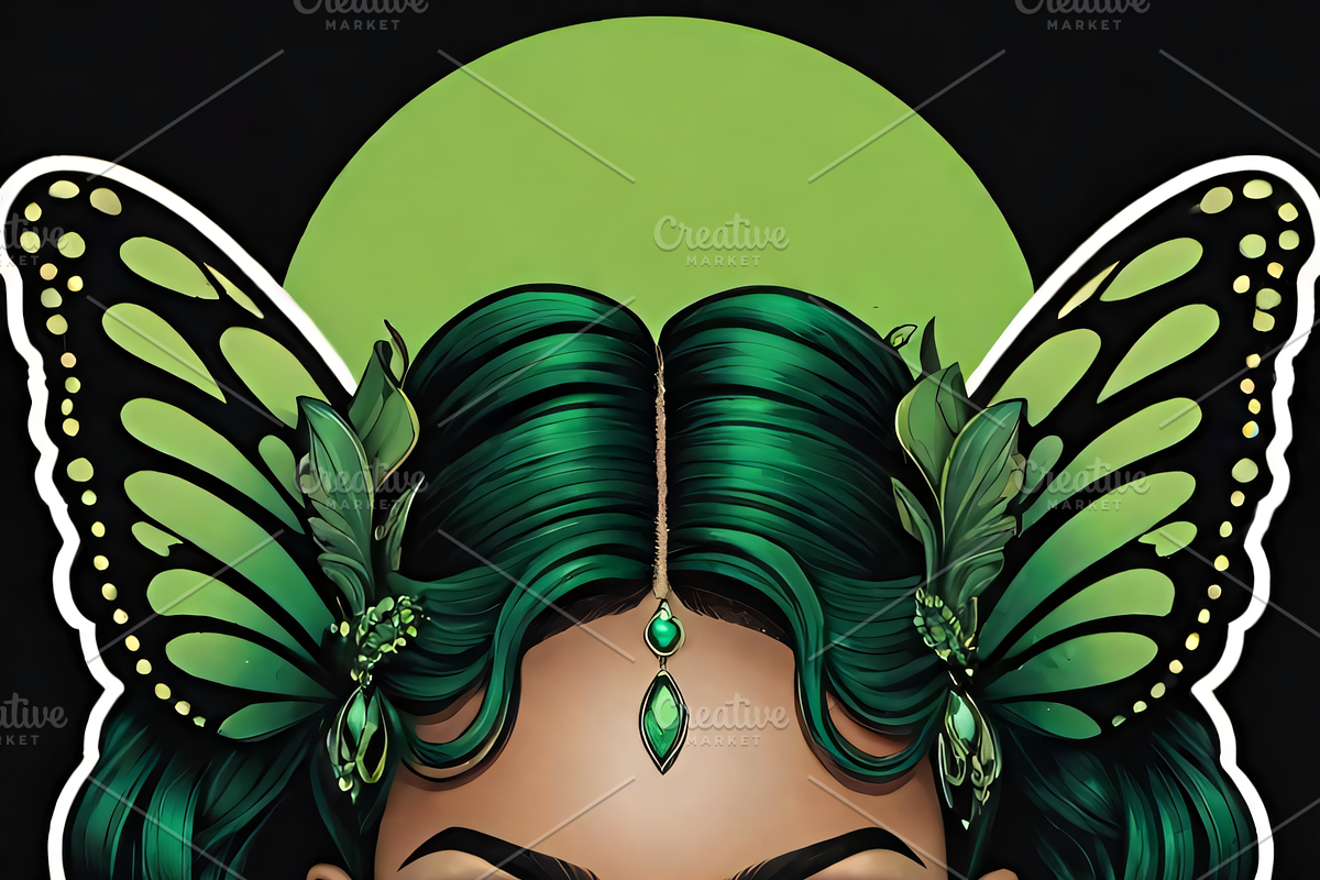 Verdant Veil:Emerald Fairy Portraits, an Illustration by ETARA by Mea Hau (Photo 3 of 7)