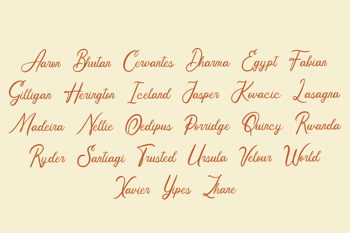 Lugston – Vintage Script Font, a Script Font by Arendxstudio (Photo 3 of 8)