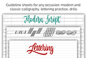 Guidelines & Grids Calligraphy Pack, a Stationery Template by ZenLettering (Thumbnail 4 of 8)