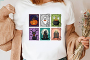 Retro Halloween Cat Ghost Png, an Illustration by CreationArt (Thumbnail 3 of 5)