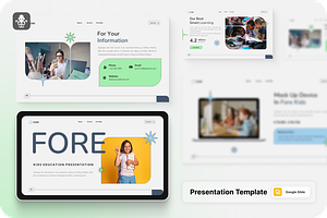Kids Education Google Slide, a Presentation Template by SquidPixey