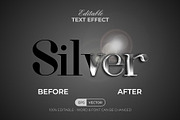 Silver Editable Text Effect Style, an Action Add-On by Mockmenot (Thumbnail 3 of 3)