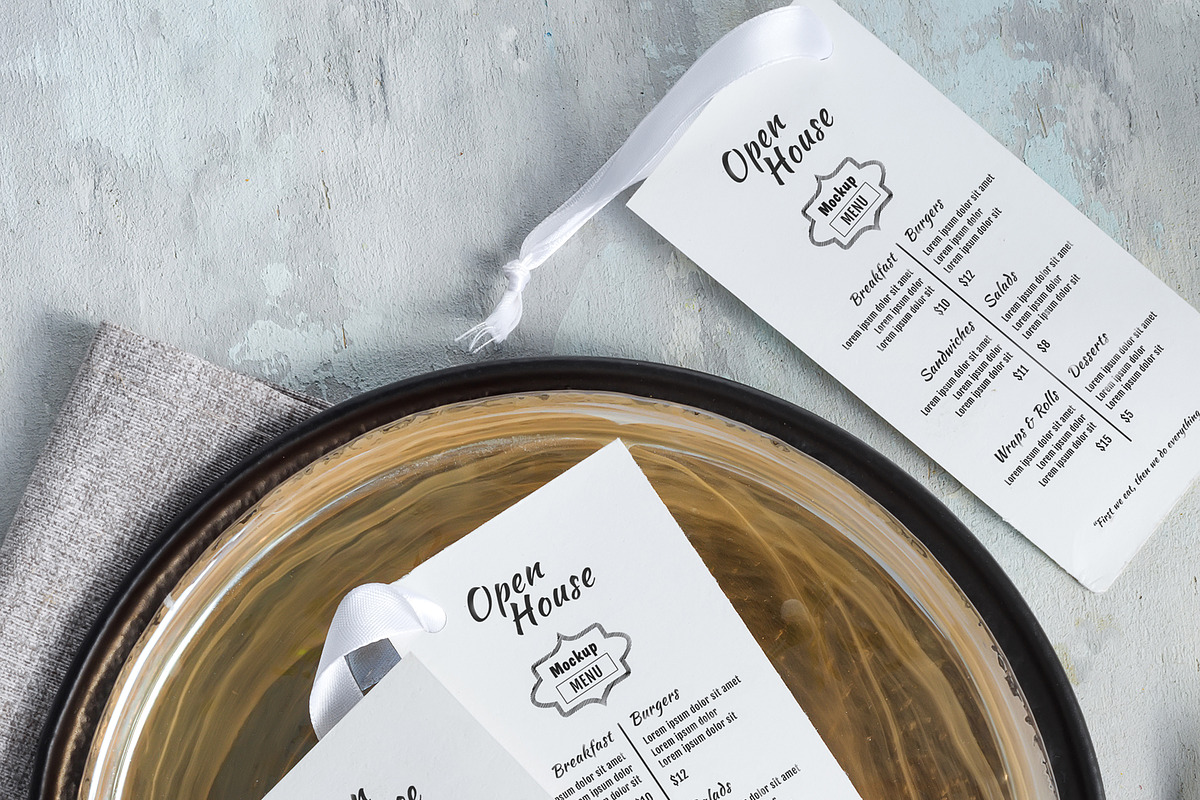 Menu Event Mockups Bundle, a Brochure Template by YuMyart (Photo 7 of 12)