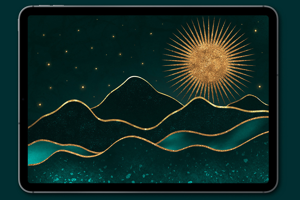 SPARKLY BRUSHES FOR PROCREATE, a Brush Add-On by seamless team (Photo 3 of 8)