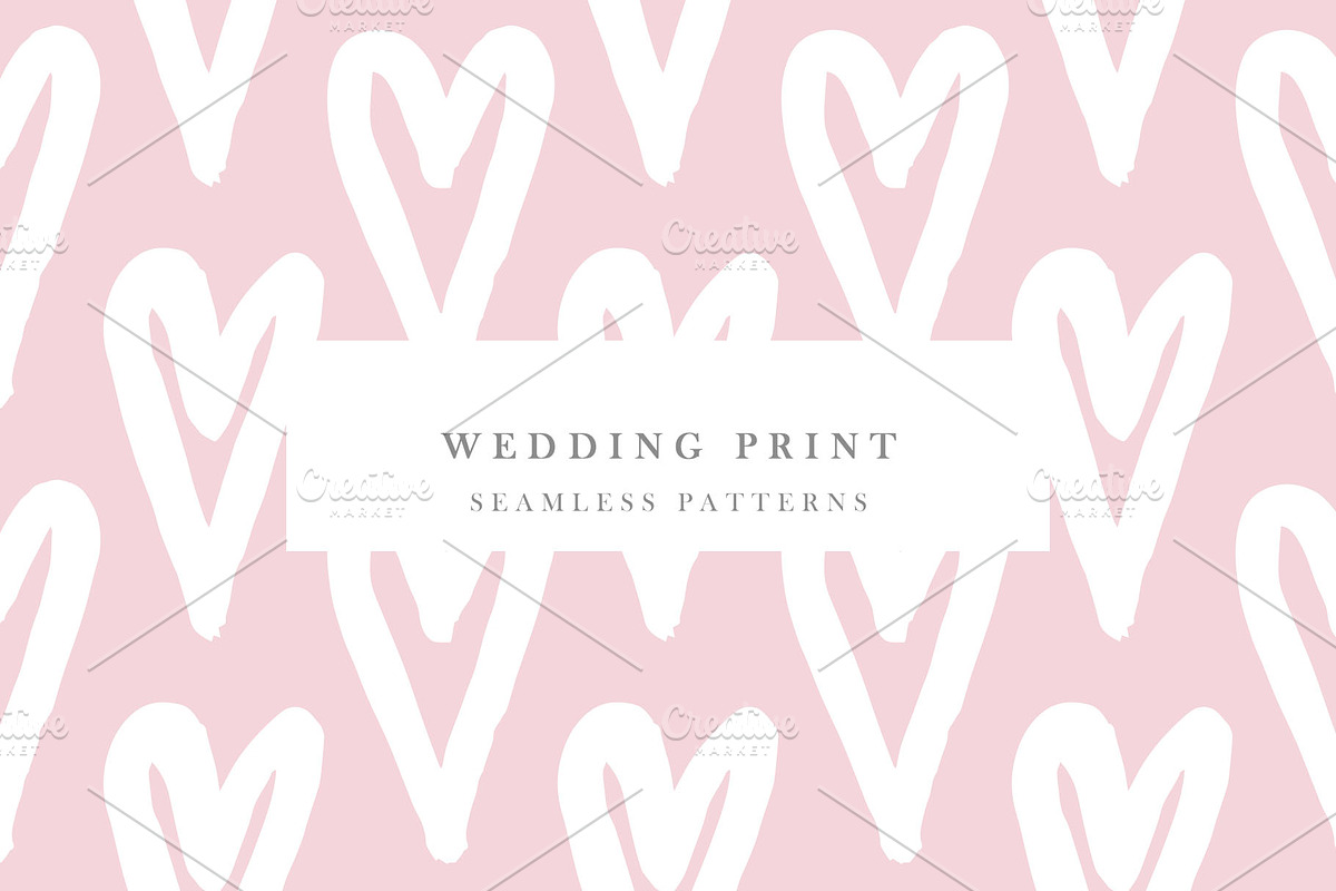Wedding Print Patterns, a Pattern Graphic by Nadezda (Photo 1 of 7)