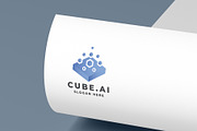 Geometric Cube AI Logo, a Branding & Logo Template by Design_Planet (Thumbnail 2 of 2)