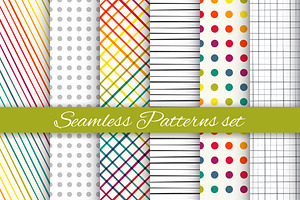 Rainbow geometric patterns