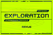 Raxus - Futuristic Font, a Sans Serif Font by Lateral Design (Thumbnail 9 of 11)