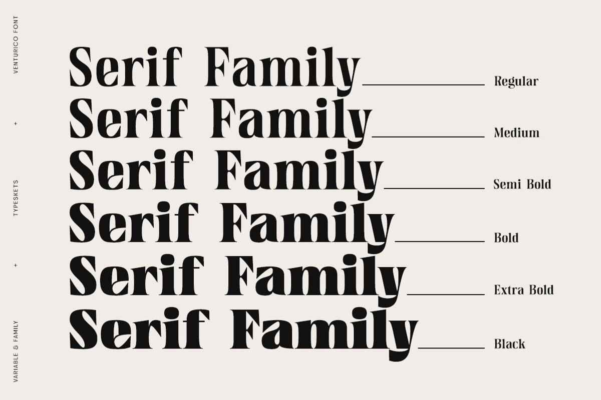 Venturico - Variable Font, a Serif Font by Typeskets (Photo 6 of 11)
