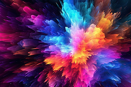 Colorful abstract background with light and color effects, dreamlike compositio
