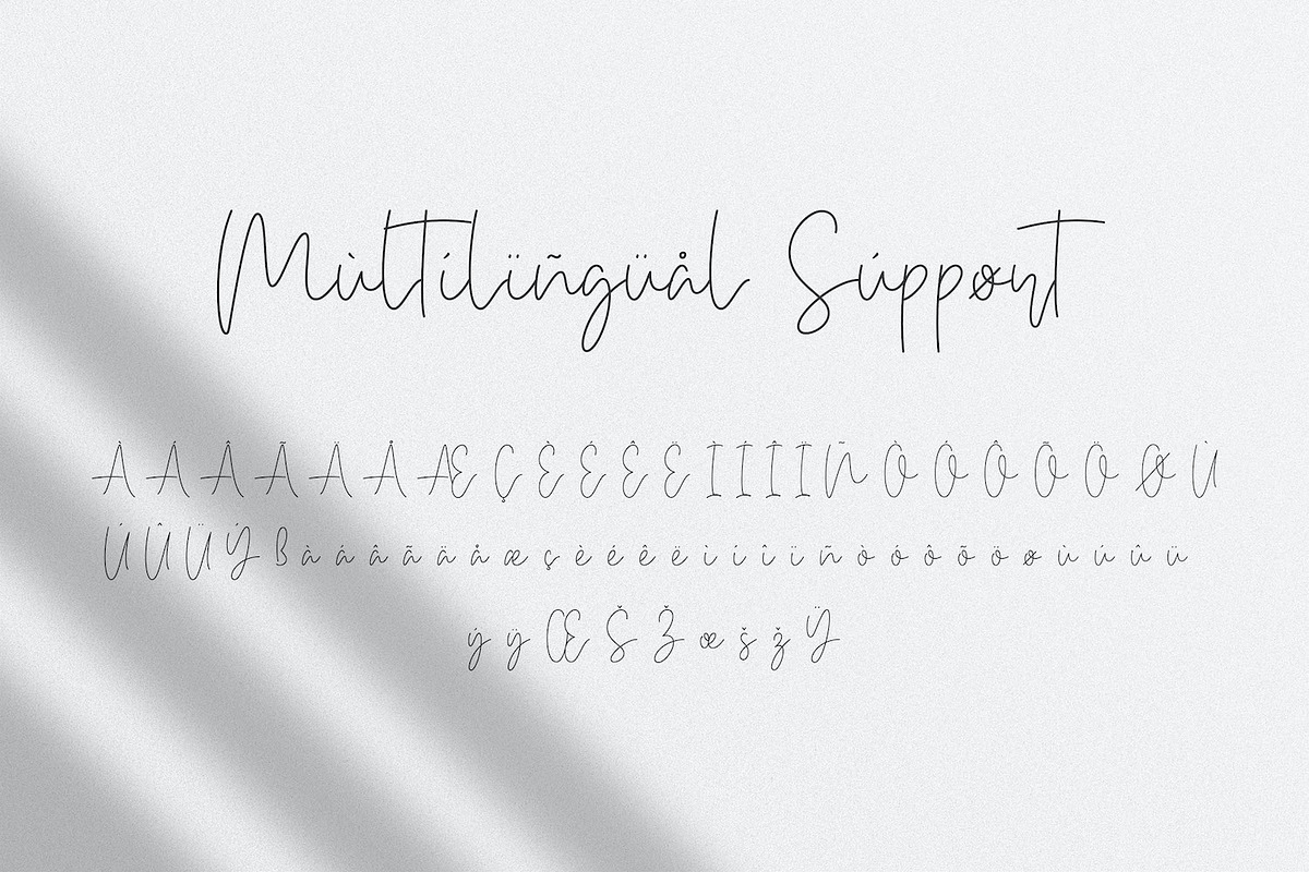 Bethan White - Monoline Script Font, a Script Font by StringLabs (Photo 13 of 14)