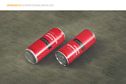 Energy Drink Can Mock-up, a Cups & Container Mockup by WebAndCat (Thumbnail 7 of 9)